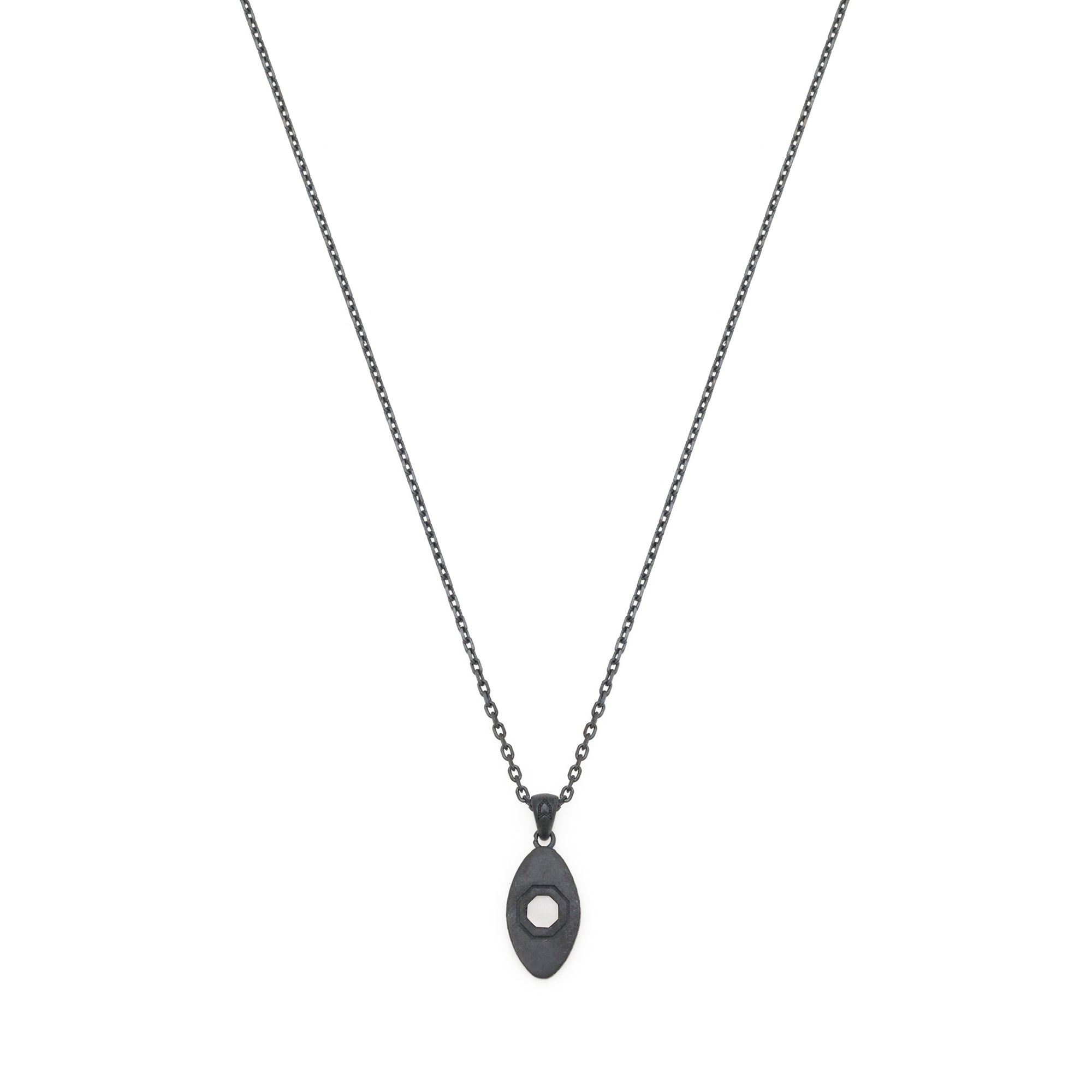 White Eye Necklace in Oxide