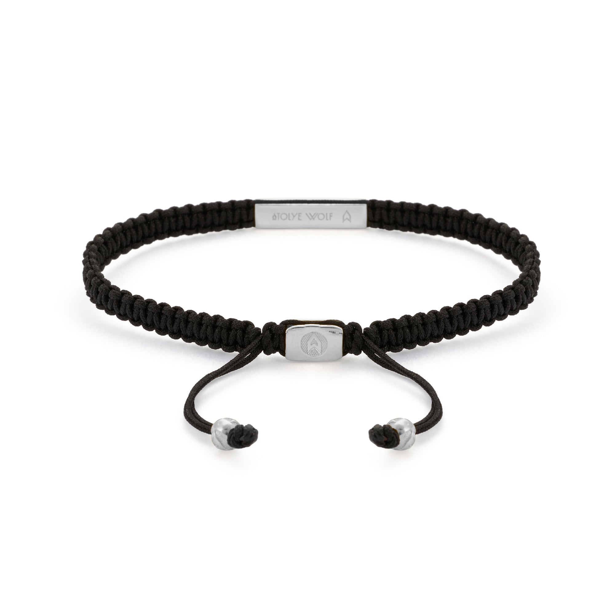 White Wall Bracelet in Silver