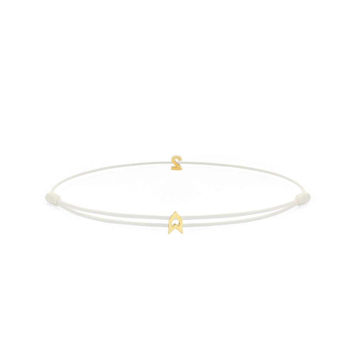 Numeric White Chance Bracelet in Gold