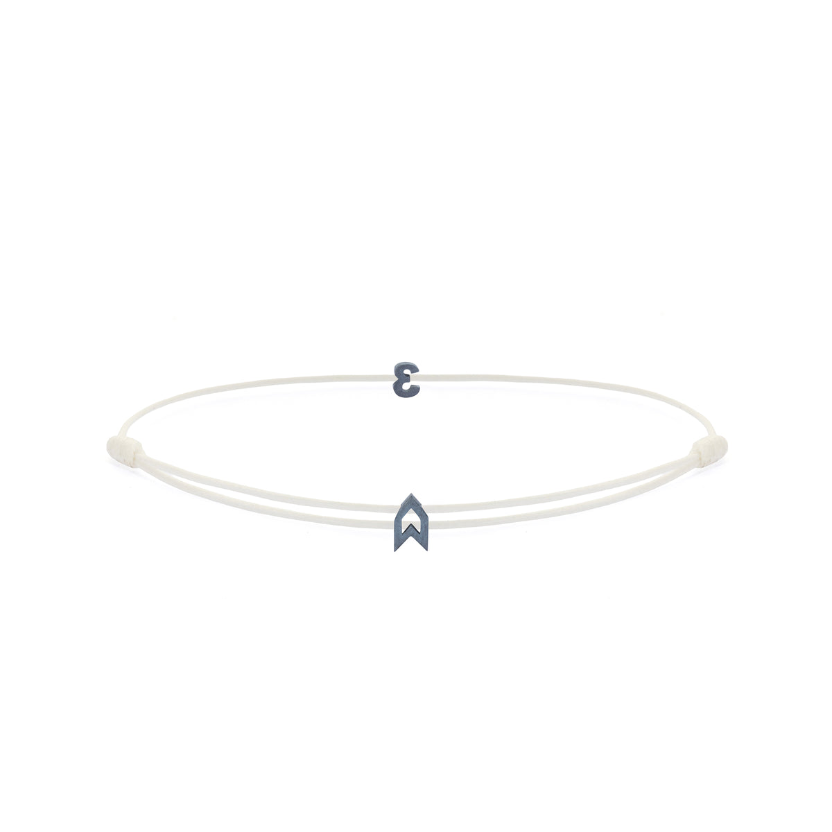 Numeric White Chance Bracelet in Oxide
