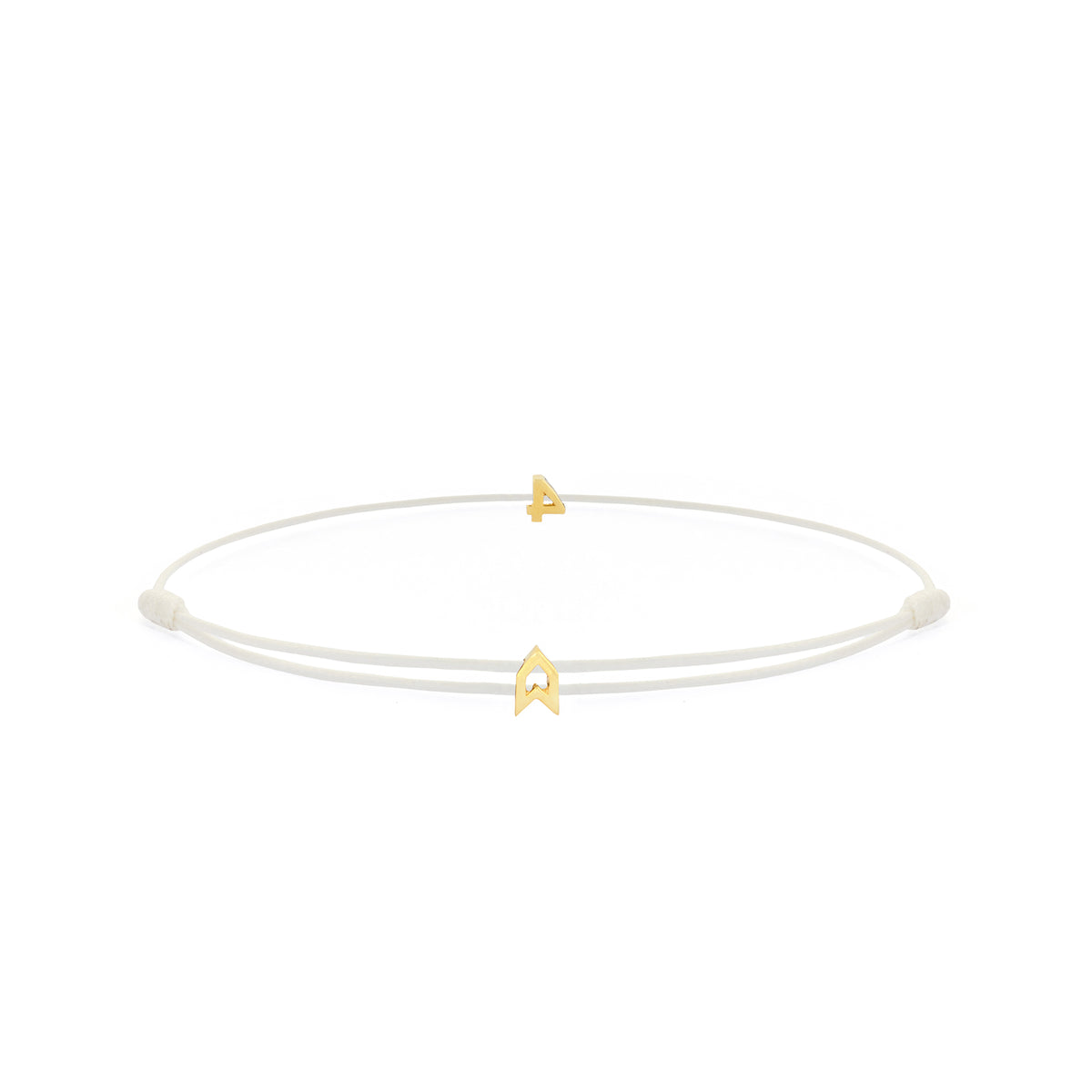 Numeric White Chance Bracelet in Gold