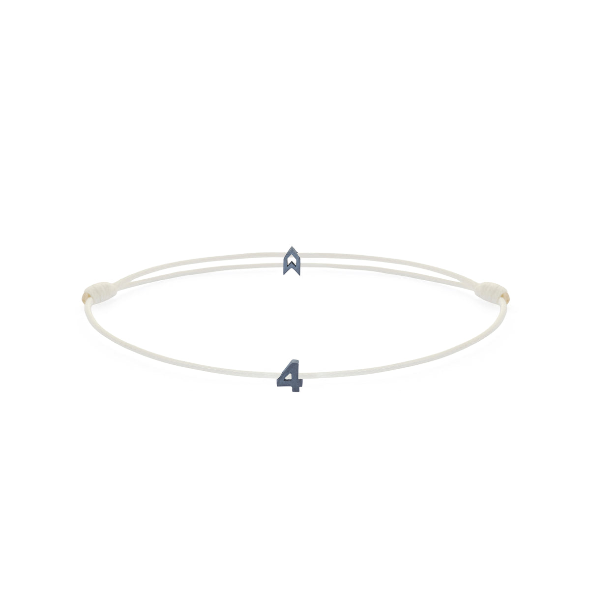 Numeric White Chance Bracelet in Oxide