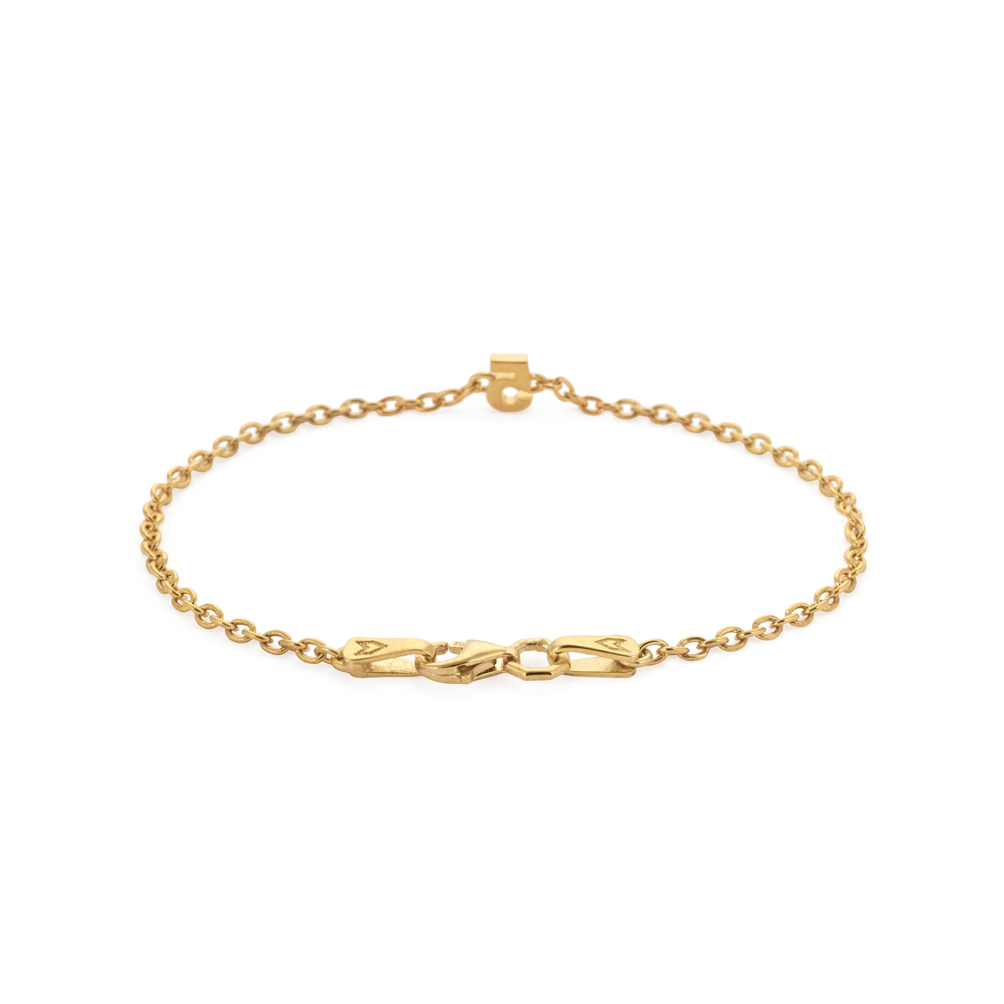 Numeric Chain Bracelet in Gold