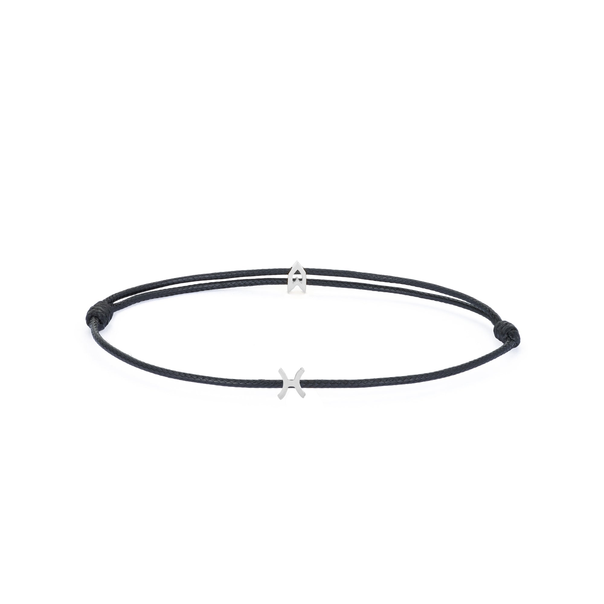 Zodiac Black Chance Bracelet in Silver
