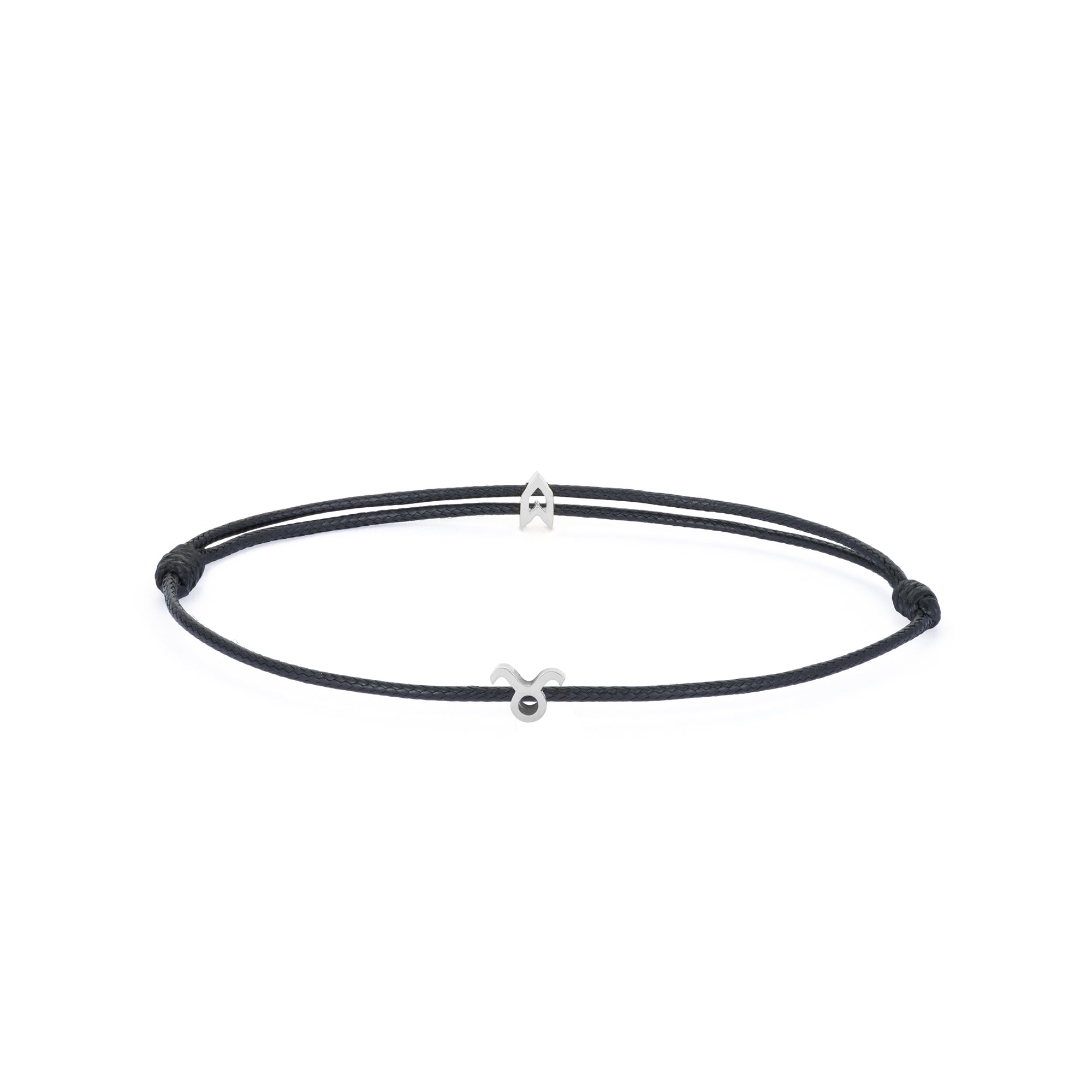 Zodiac Black Chance Bracelet in Silver