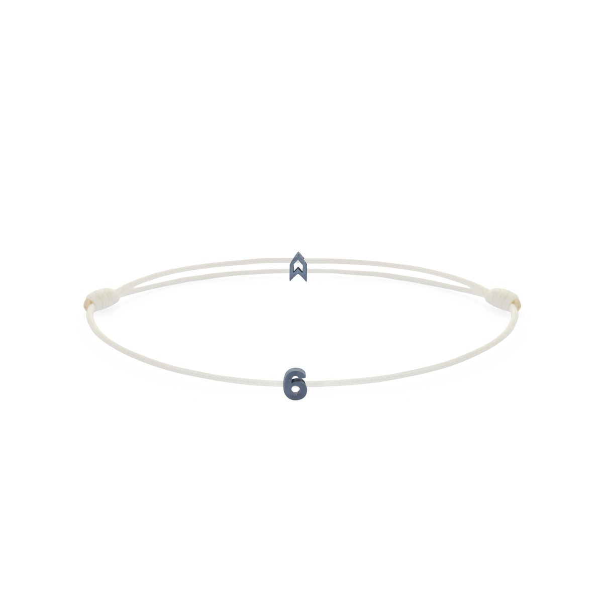 Numeric White Chance Bracelet in Oxide