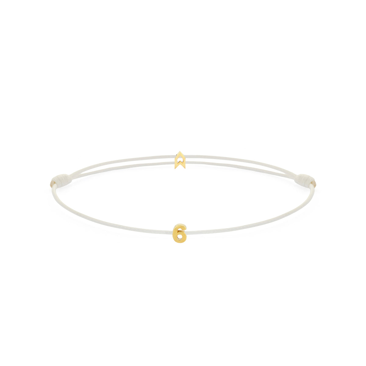 Numeric White Chance Bracelet in Gold