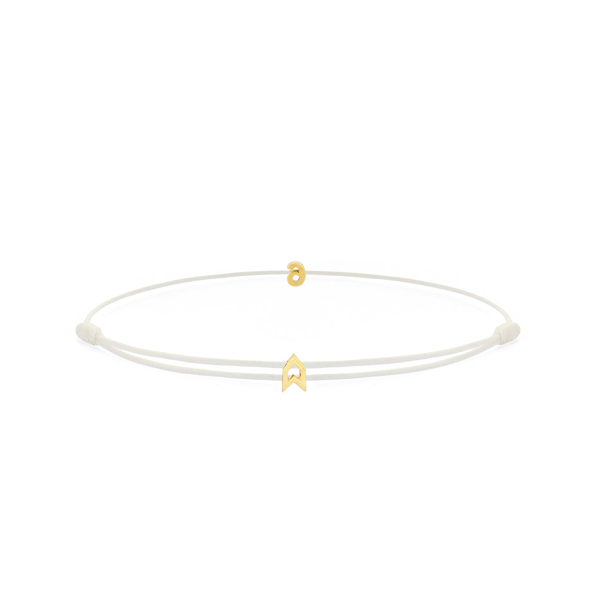 Numeric White Chance Bracelet in Gold
