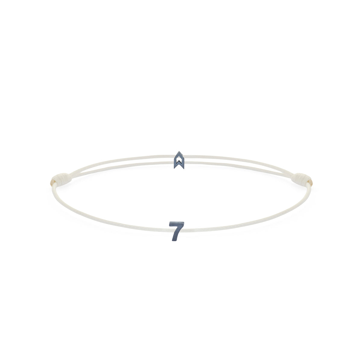 Numeric White Chance Bracelet in Oxide