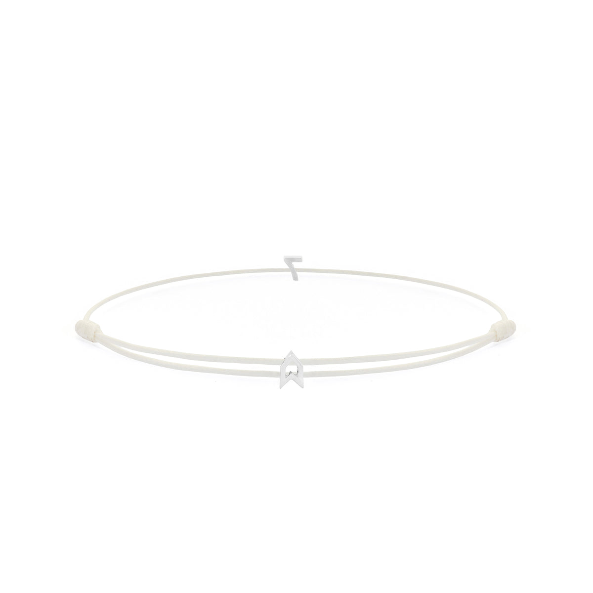 Numeric White Chance Bracelet in Silver