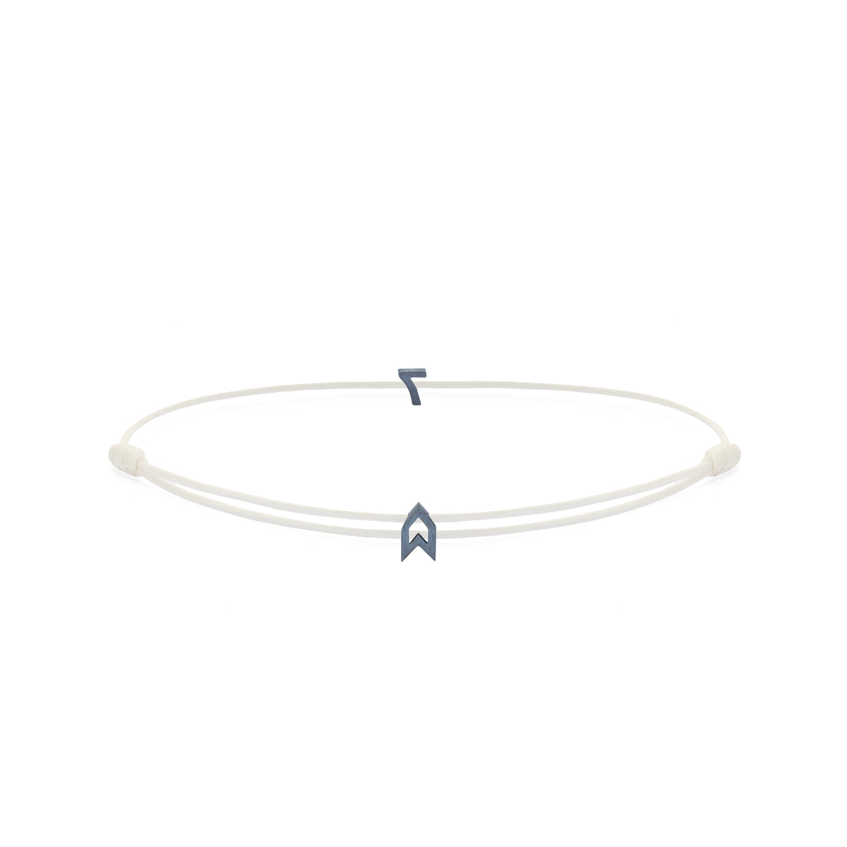 Numeric White Chance Bracelet in Oxide