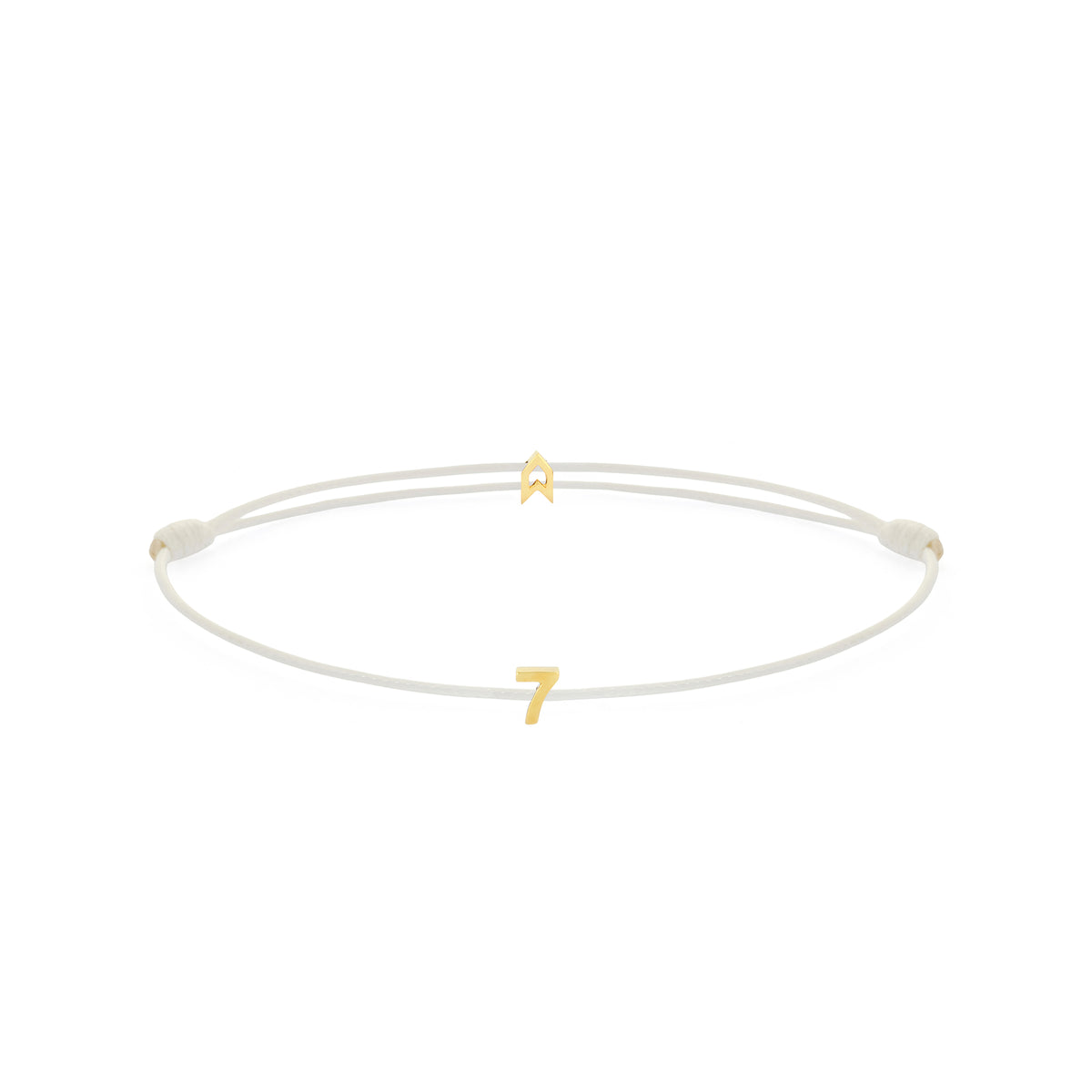 Numeric White Chance Bracelet in Gold