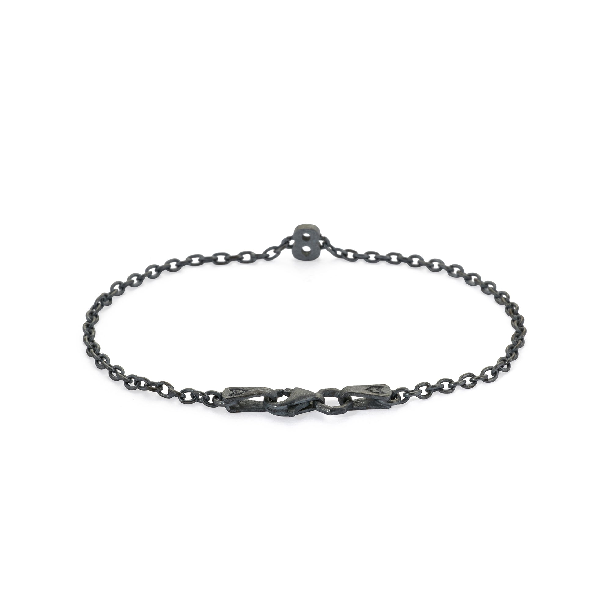 Numeric Chain Bracelet in Oxide