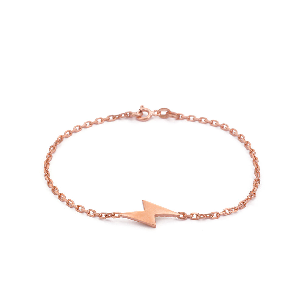 Basic Lightning Bracelet in Rose Gold