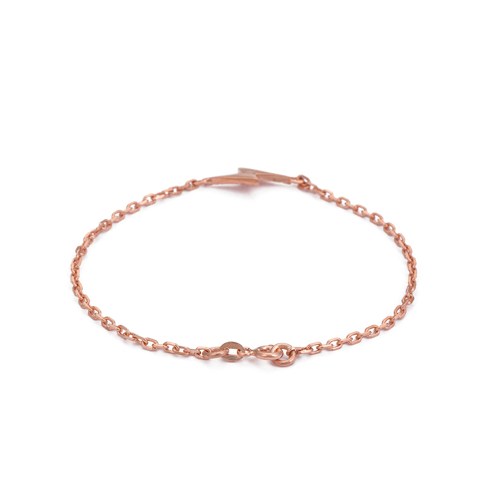 Basic Lightning Bracelet in Rose Gold