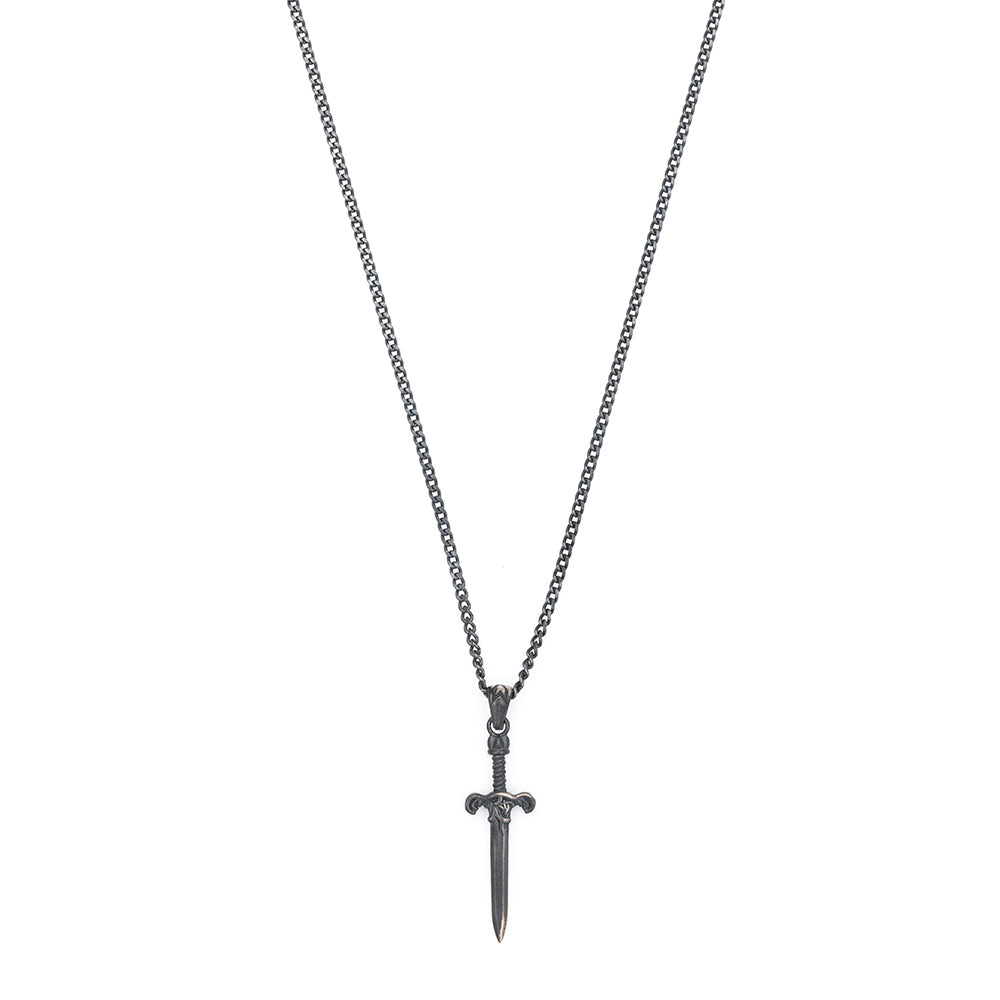 Sword Necklace in Oxide