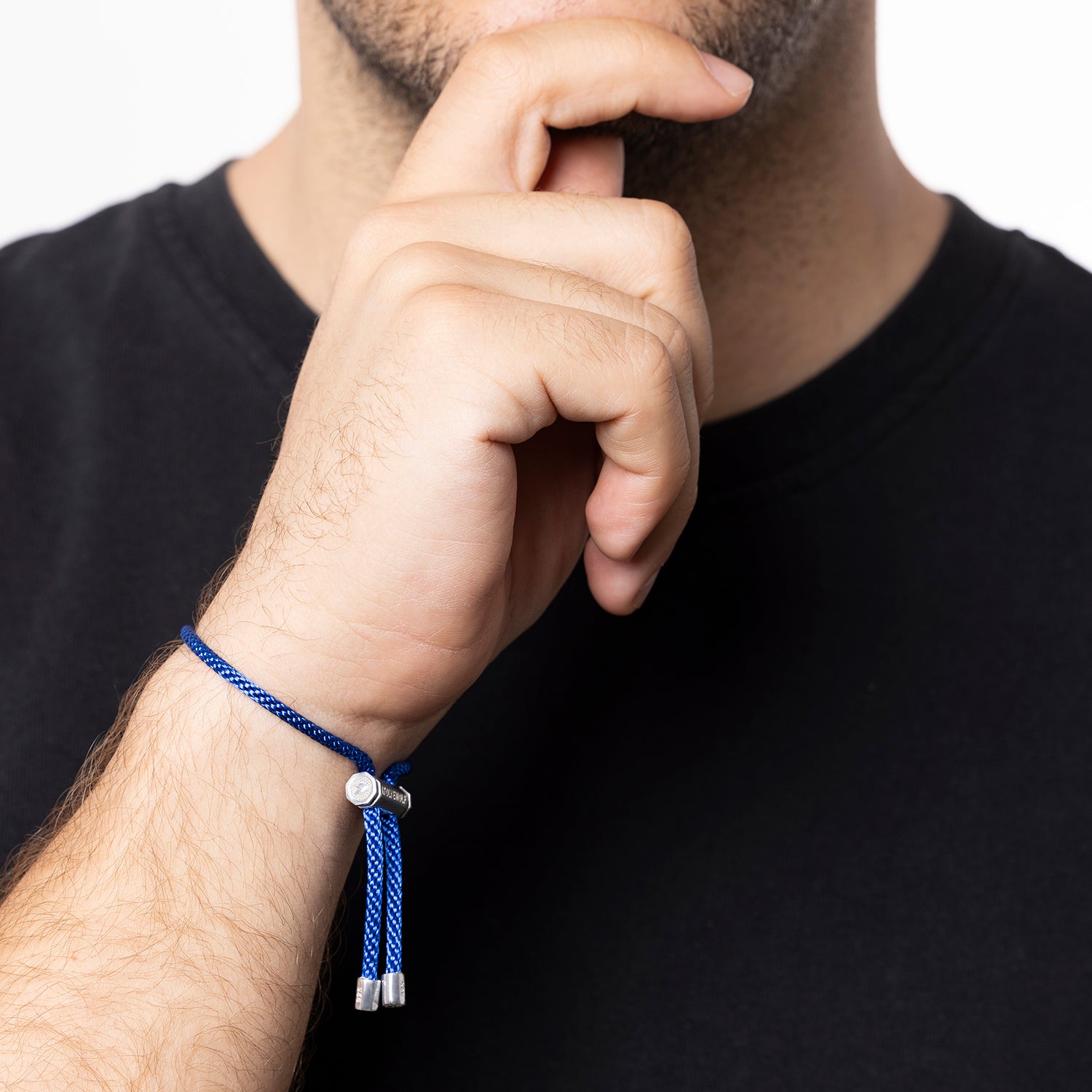 Saks Blue Lace Bracelet in Silver