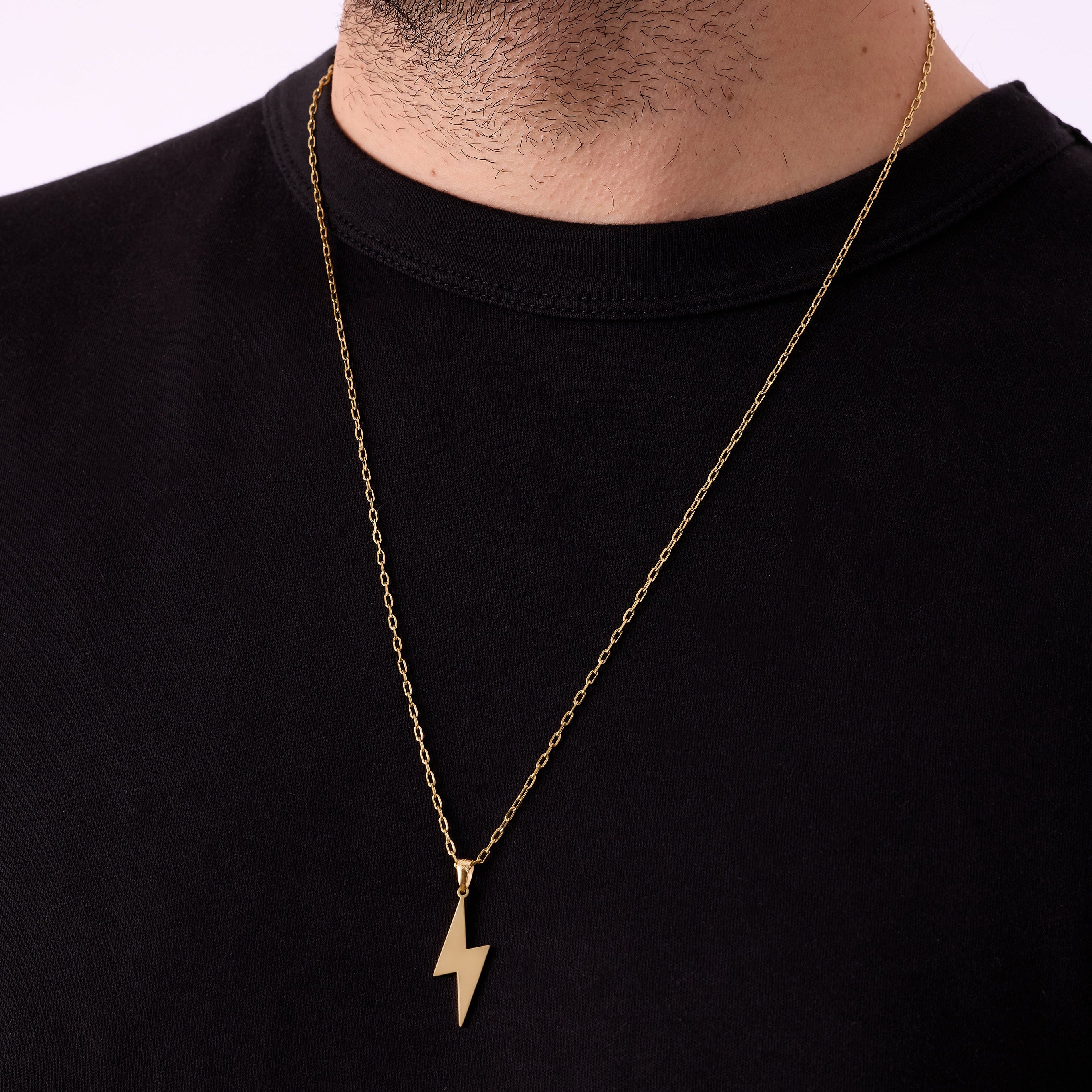 Lightning Necklace in Gold