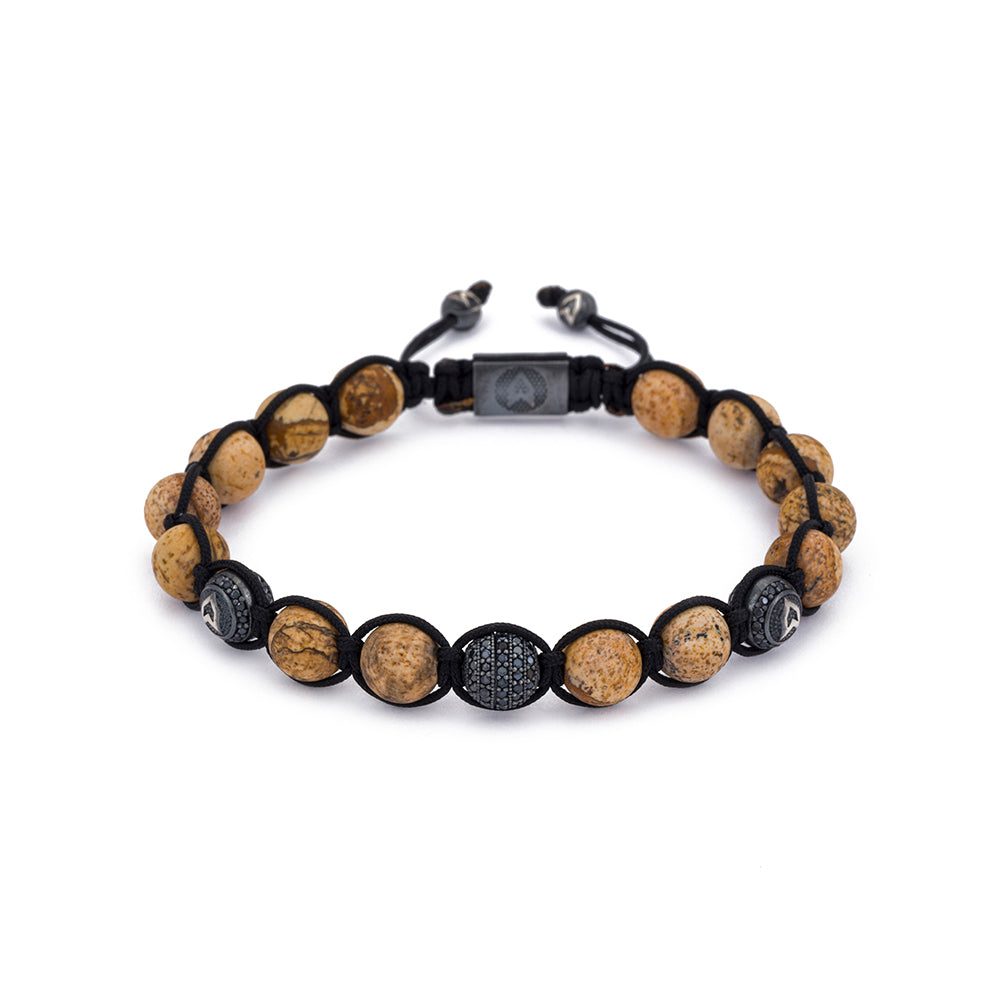 Matt Wood Jasper Shambala Bracelet in Oxide