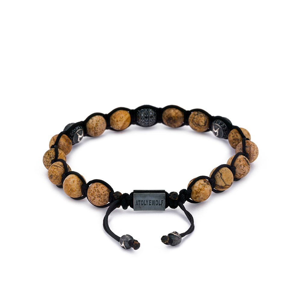 Matt Wood Jasper Shambala Bracelet in Oxide