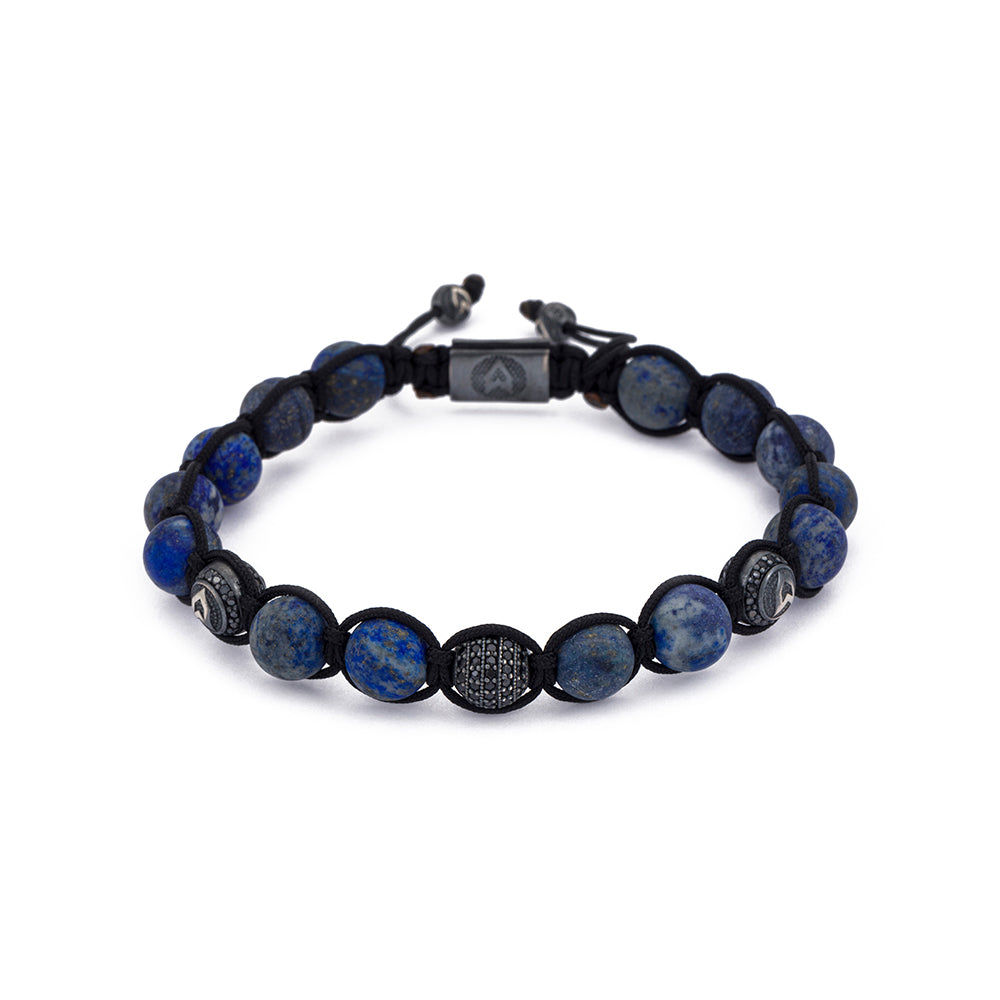 Matt Lapis Shambala Bracelet in Oxide