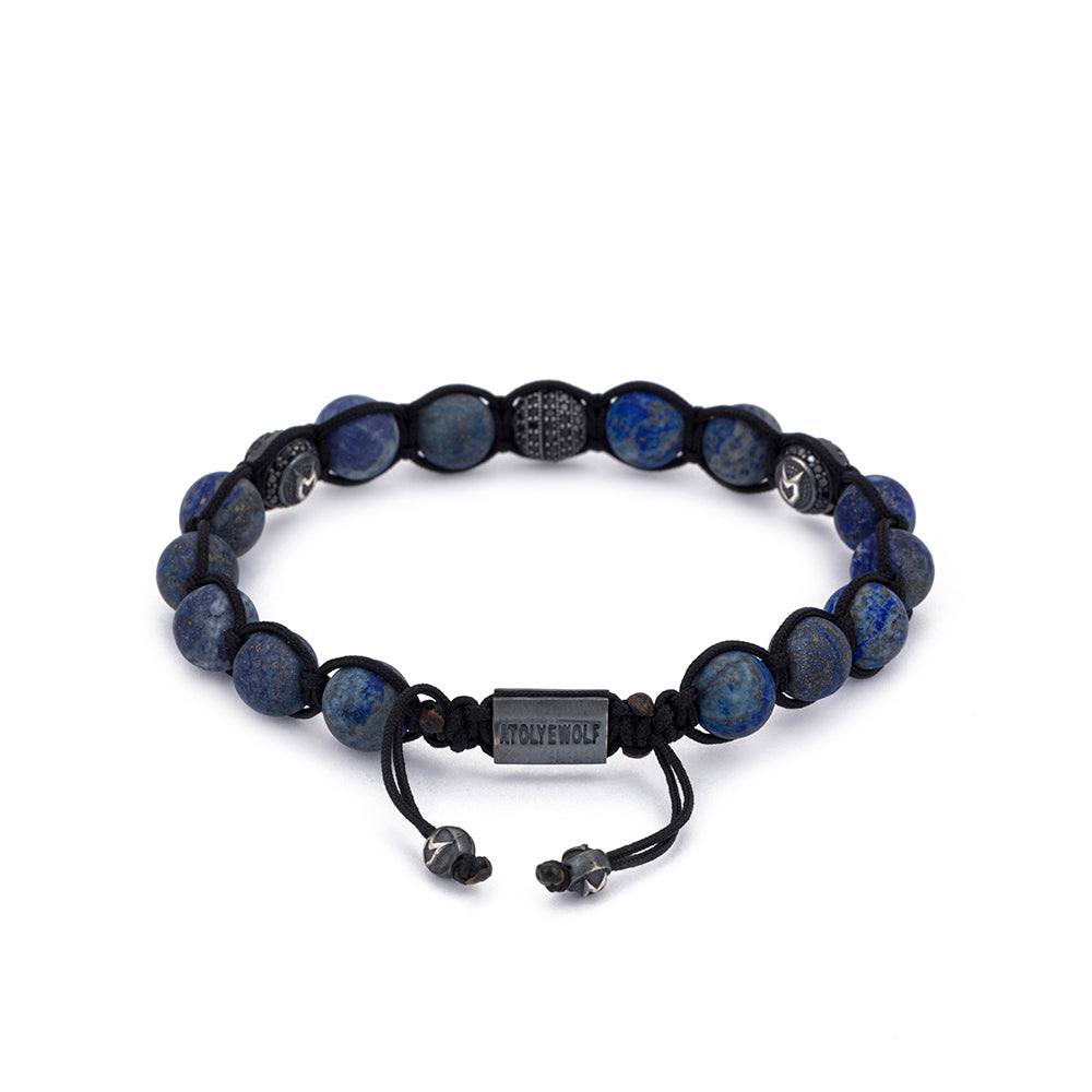 Matt Lapis Shambala Bracelet in Oxide