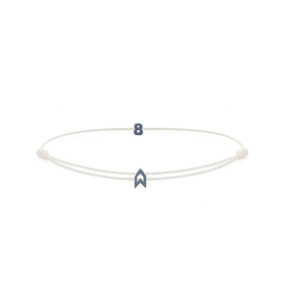 Numeric White Chance Bracelet in Oxide
