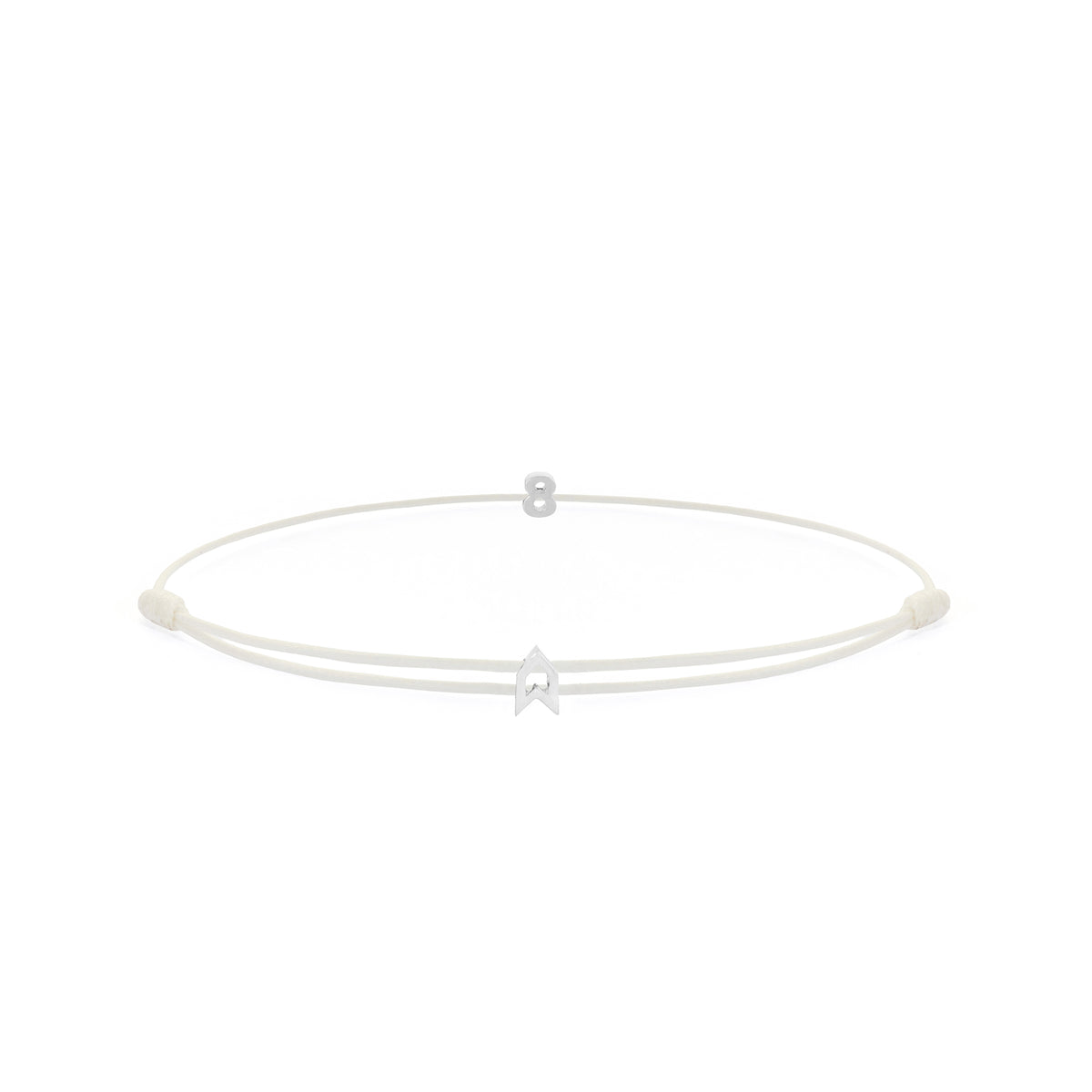 Numeric White Chance Bracelet in Silver