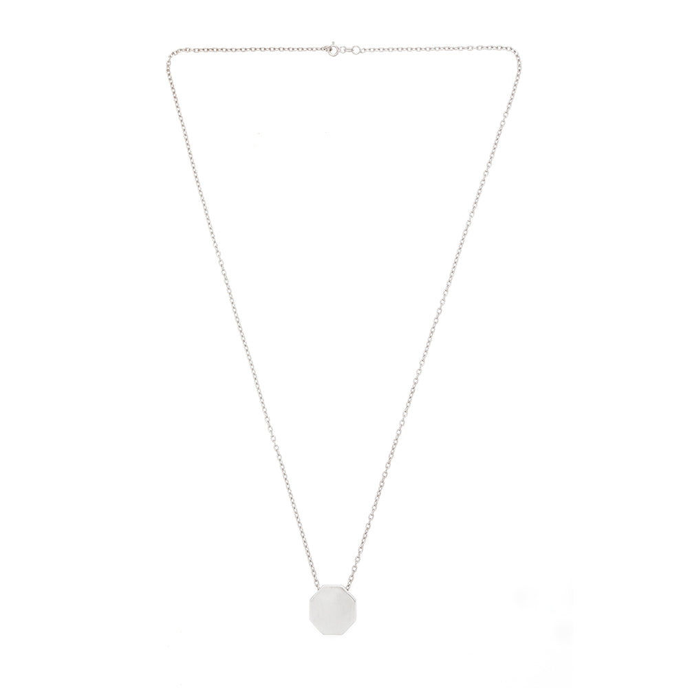 Full Octagonal Necklace in Silver