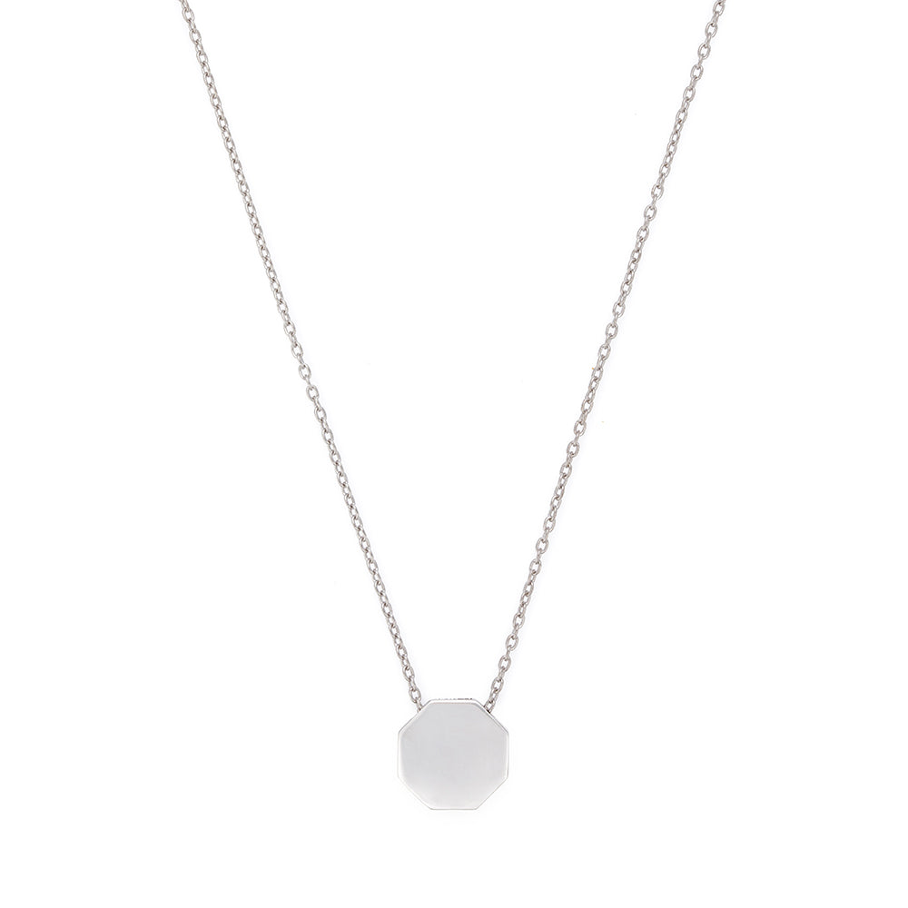 Full Octagonal Necklace in Silver