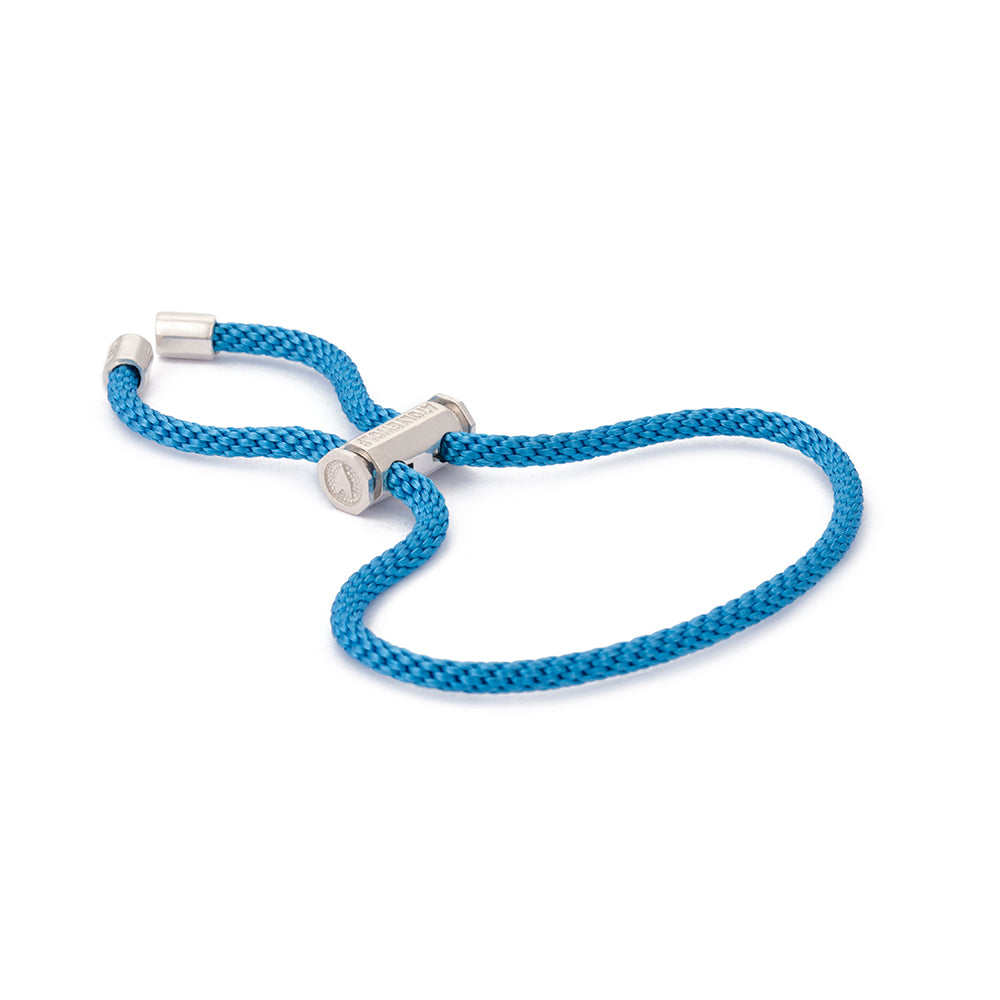 Blue Lace Bracelet in Silver