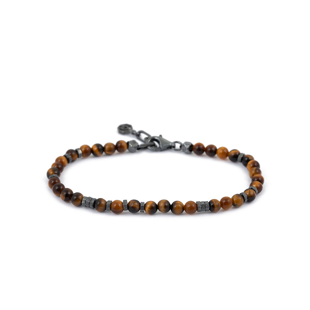 Tiger Eye Bracelet in Oxide