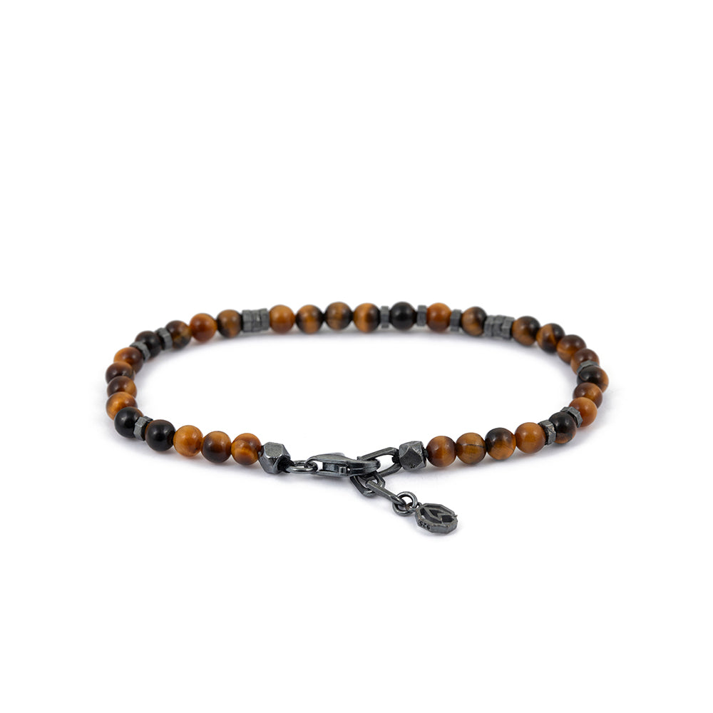 Tiger Eye Bracelet in Oxide