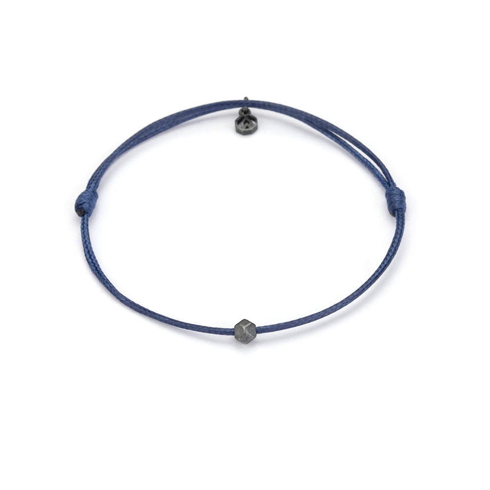 Navy Blue Chance Bracelet in Oxide