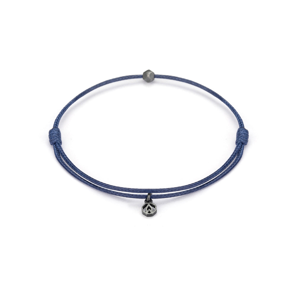 Navy Blue Chance Bracelet in Oxide
