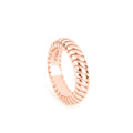 Snake Chain Ring in Rose Gold