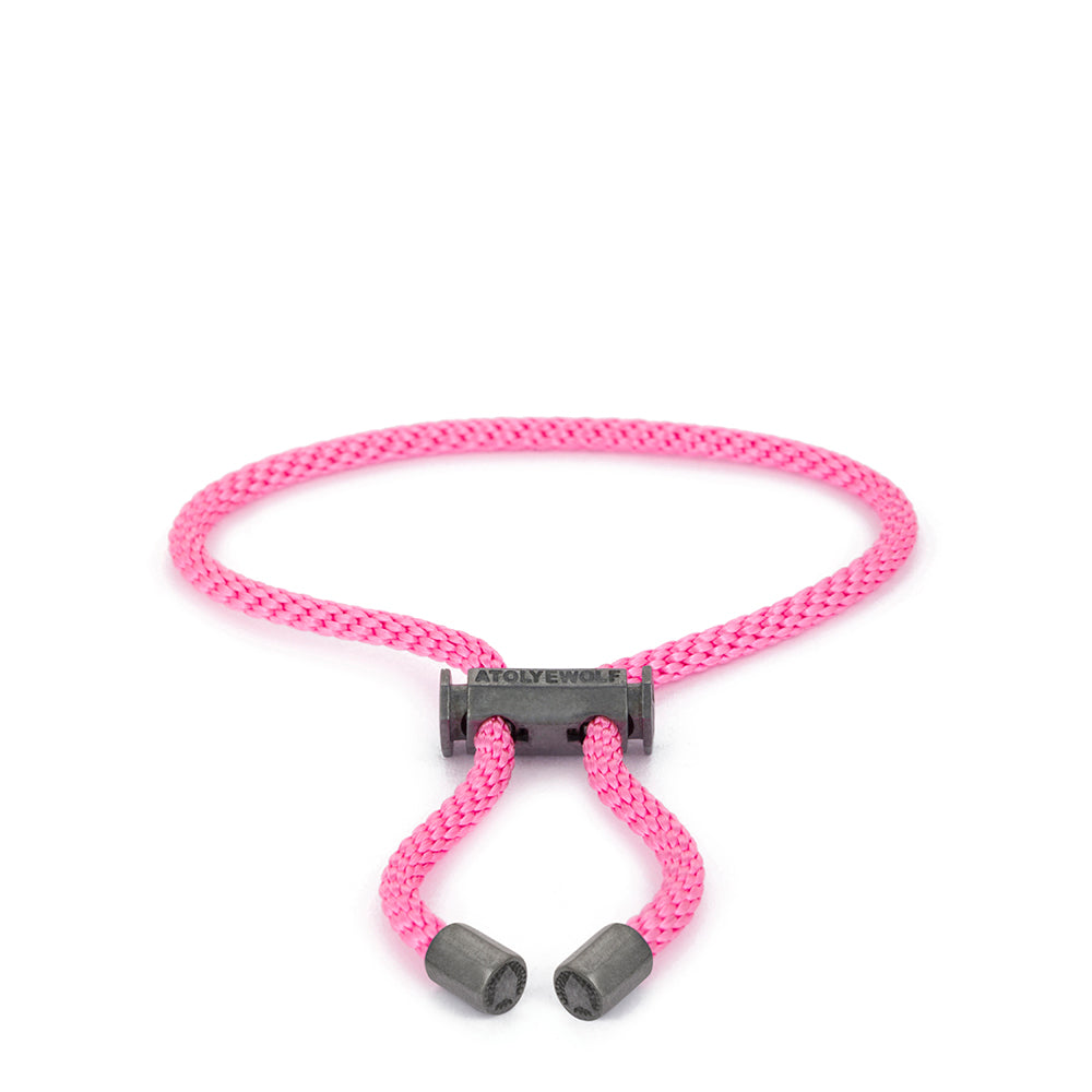 Pink Lace Bracelet in Oxide