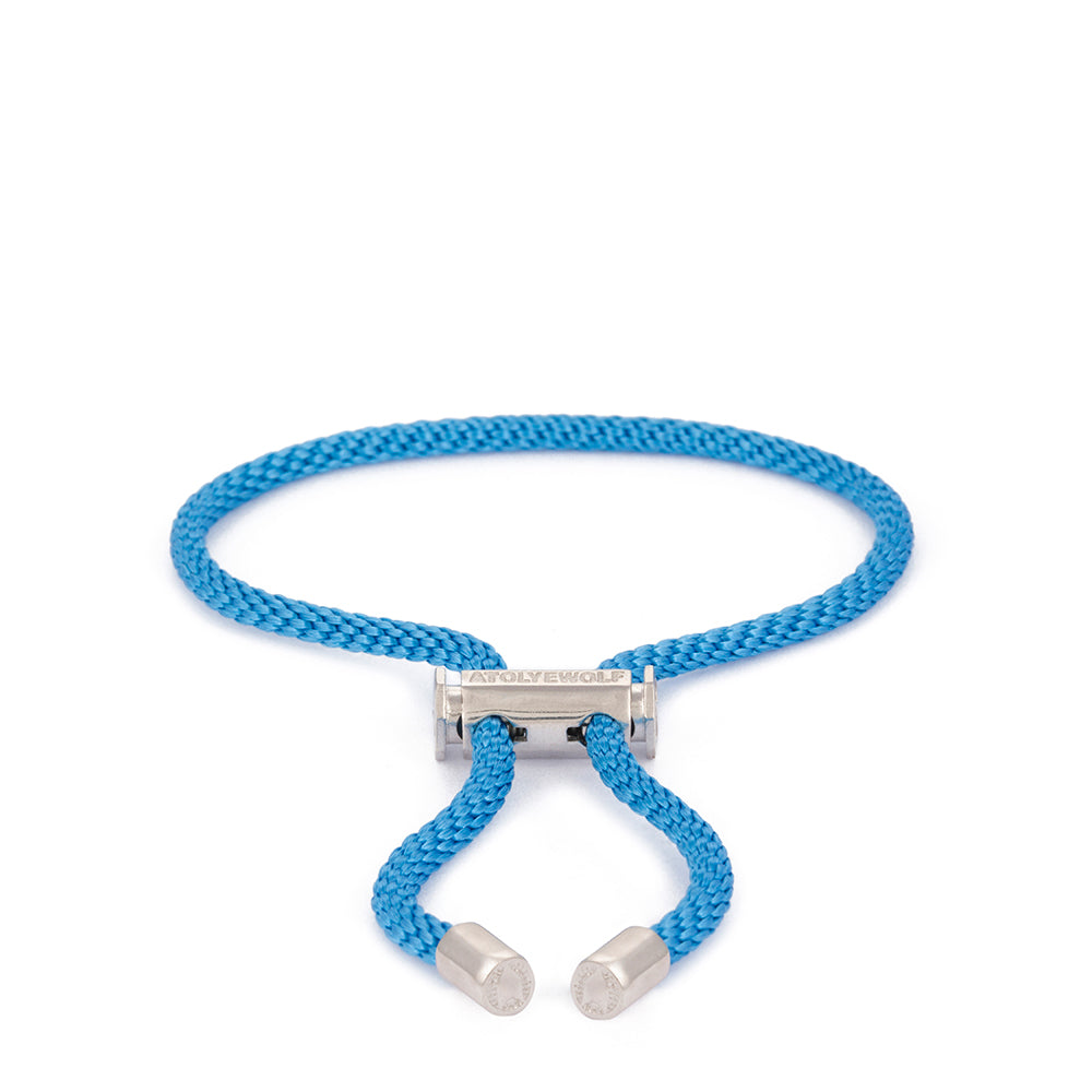 Blue Lace Bracelet in Silver
