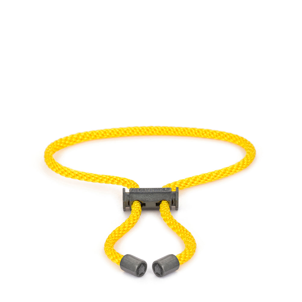 Yellow Lace Bracelet in Oxide