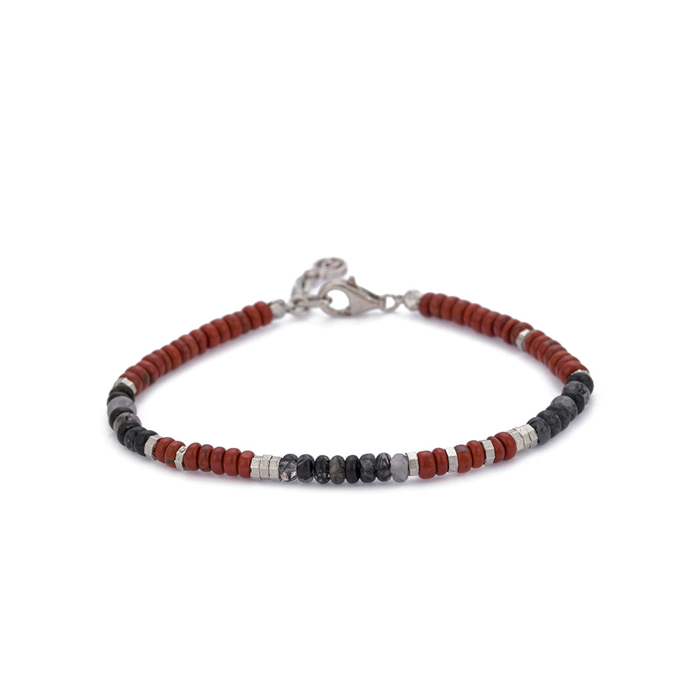 Roundel Goldstone Bracelet in Silver