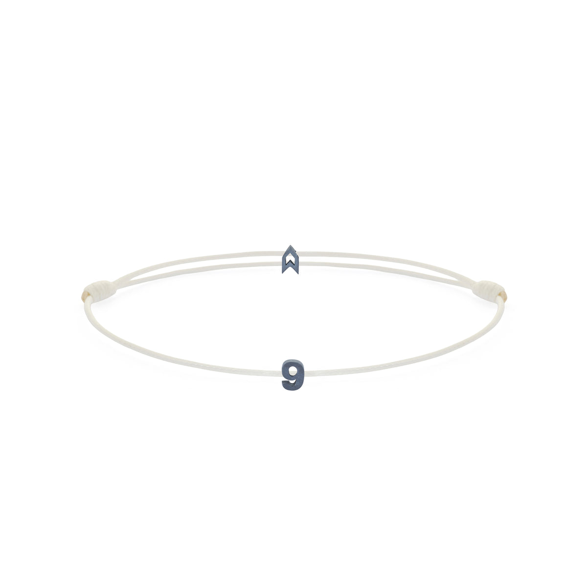 Numeric White Chance Bracelet in Oxide