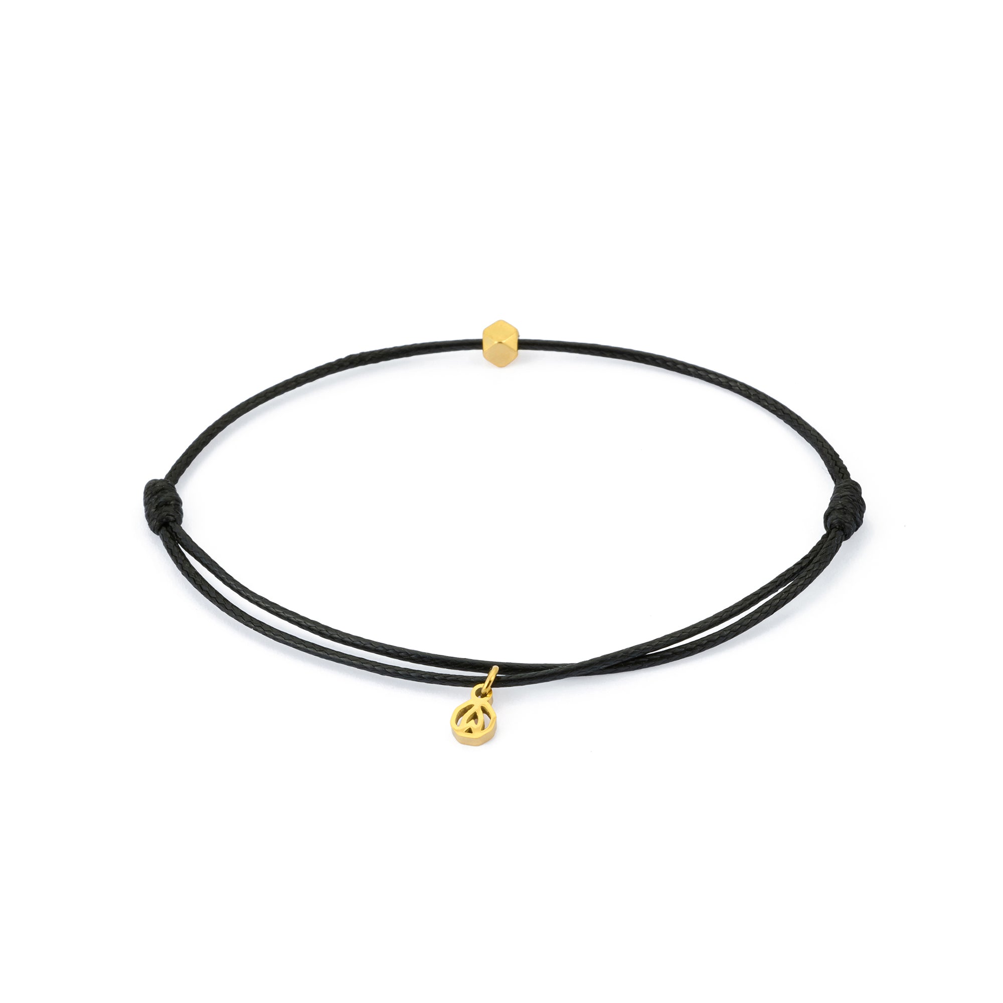 Black Chance Bracelet in Gold