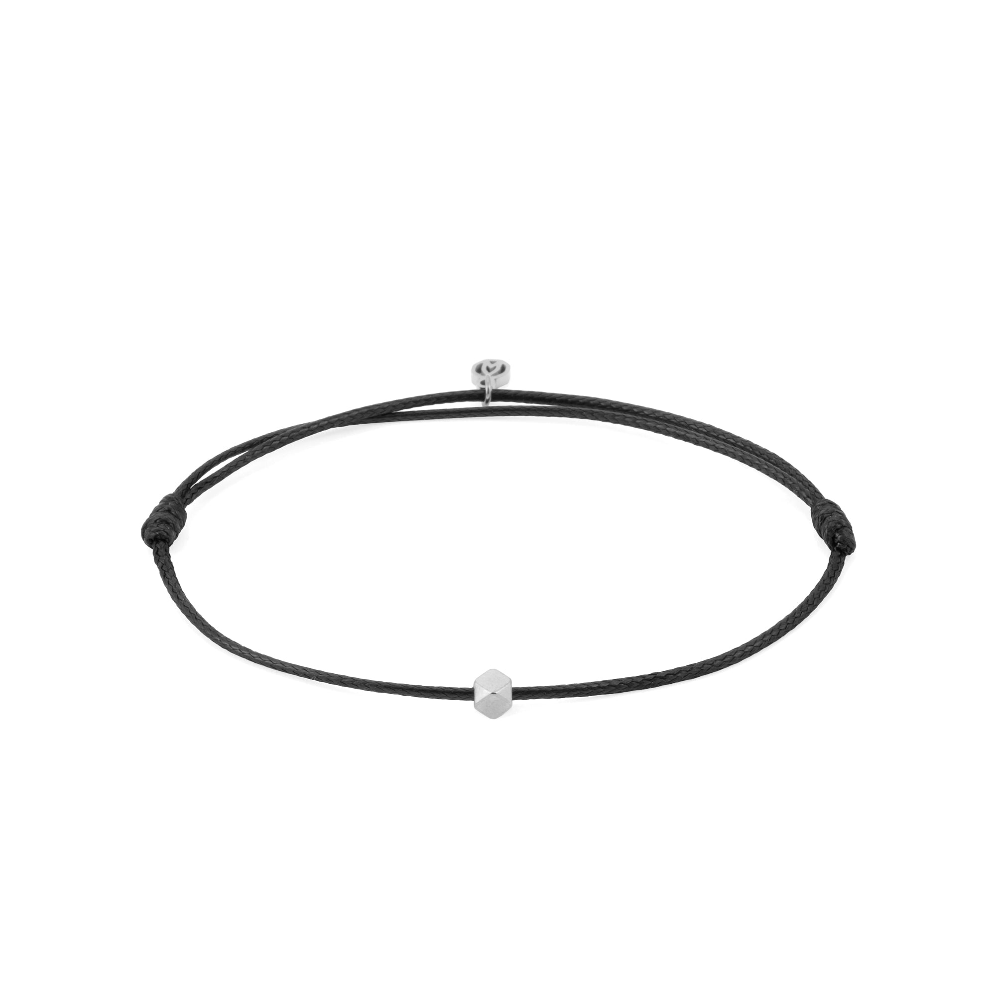 Black Chance Bracelet in Silver
