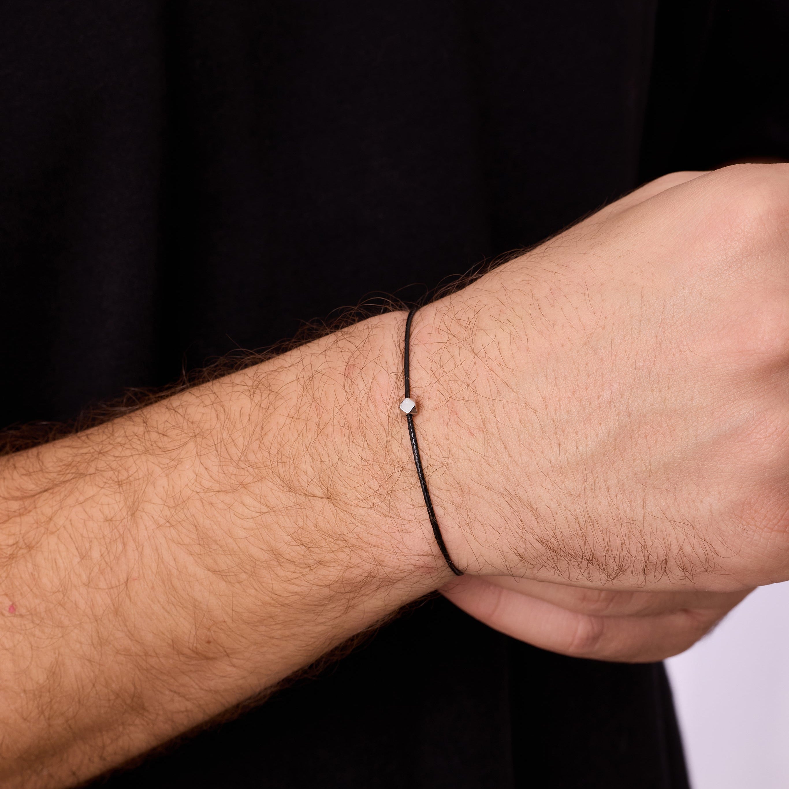 Black Chance Bracelet in Silver