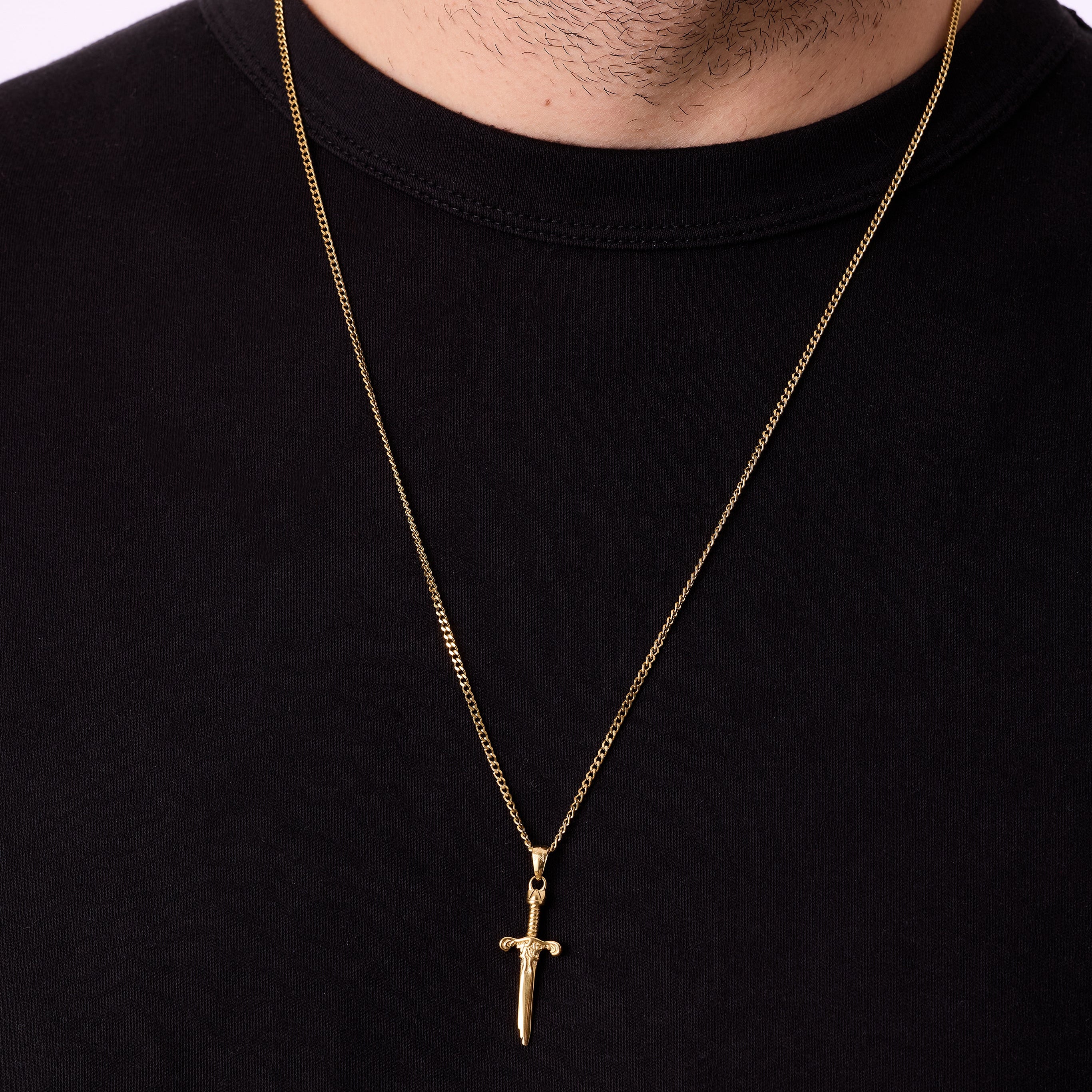 Altın Kırık Kılıç Kolye