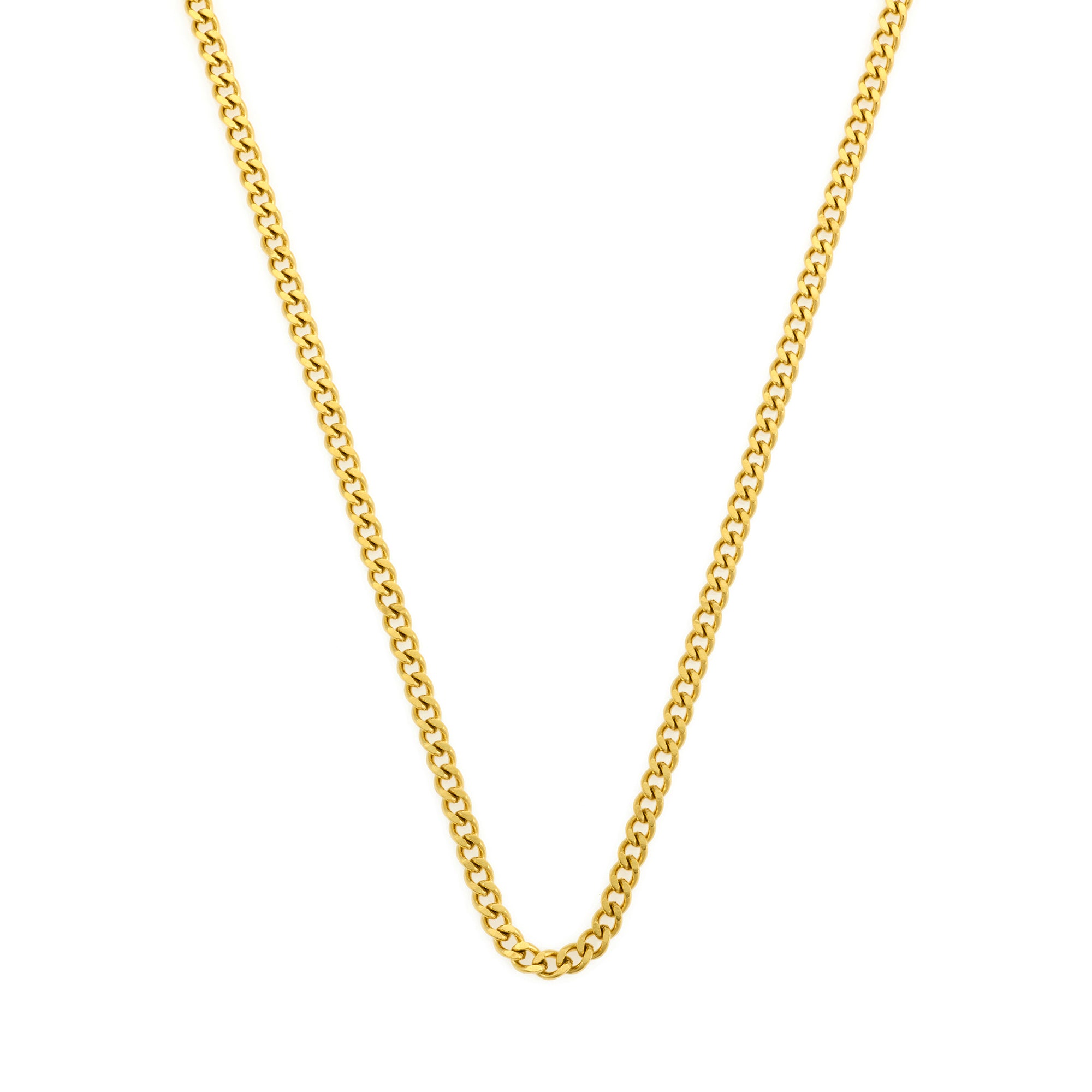 Curb Necklace in Gold