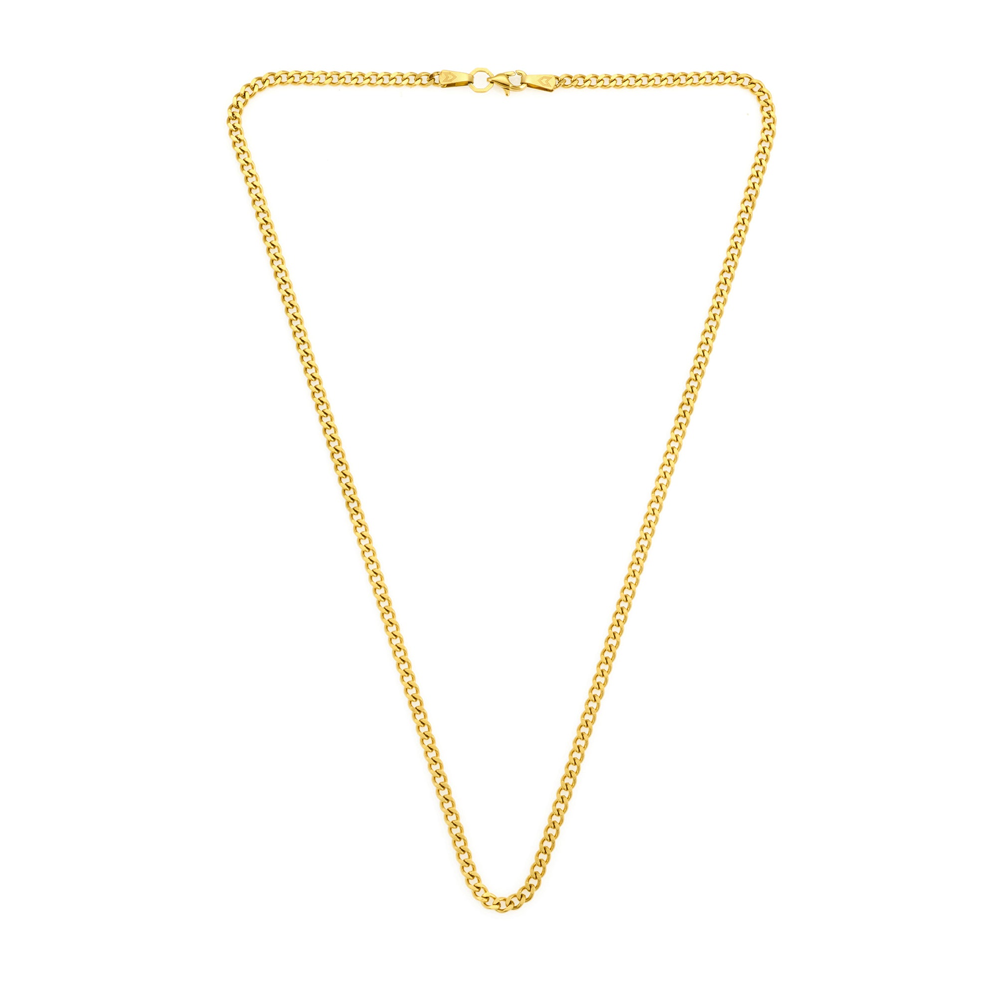 Curb Necklace in Gold