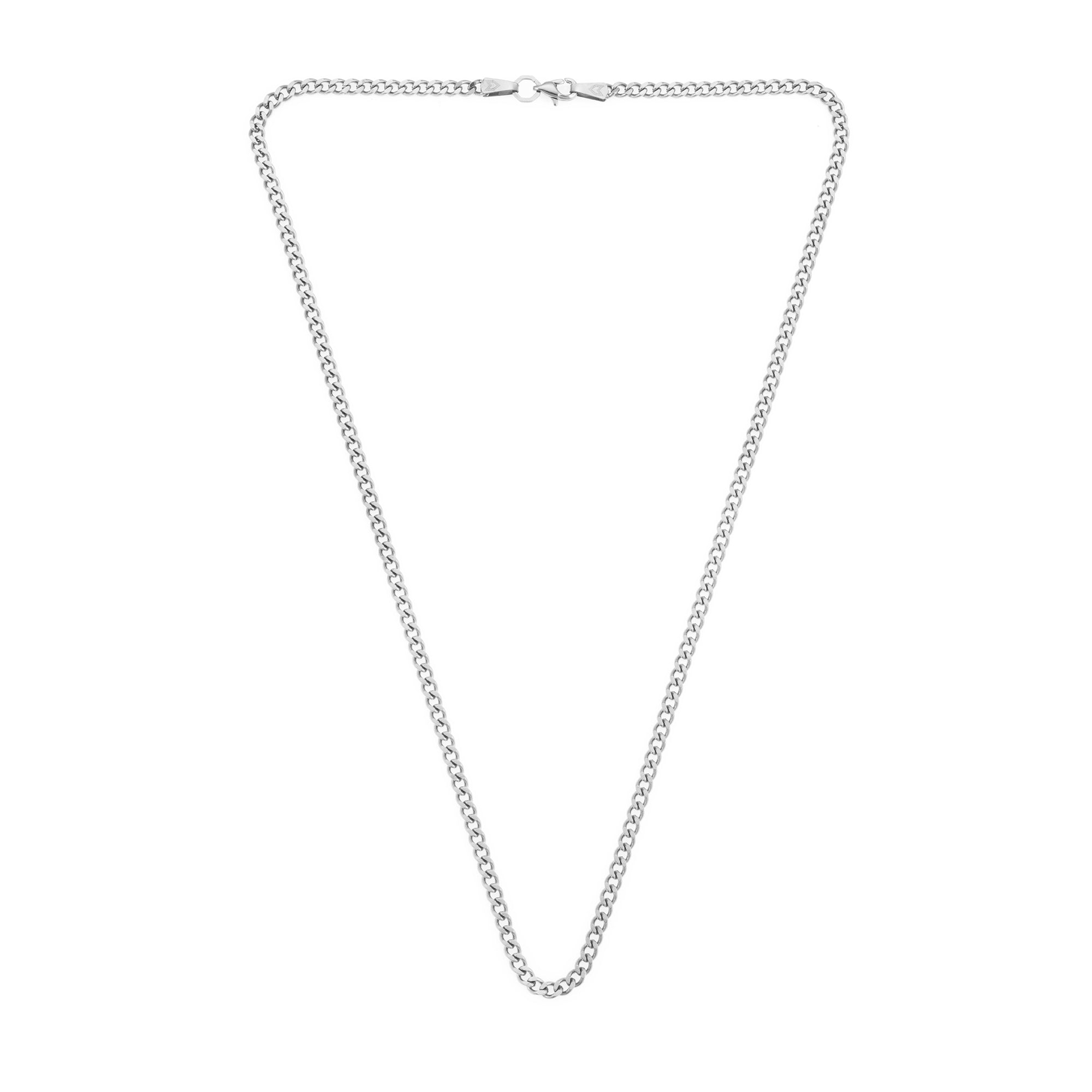 Curb Necklace in Silver