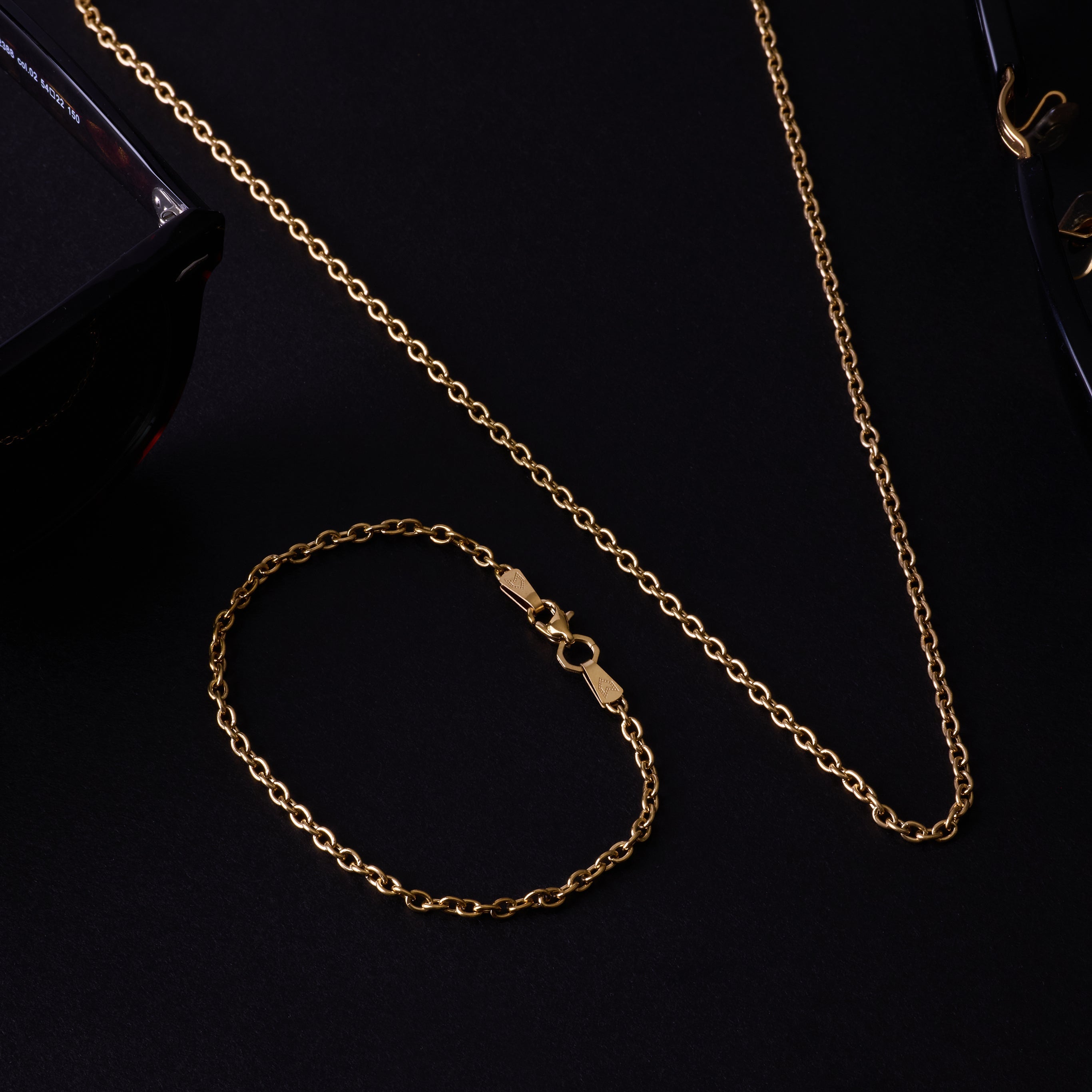 Cable Necklace in Gold