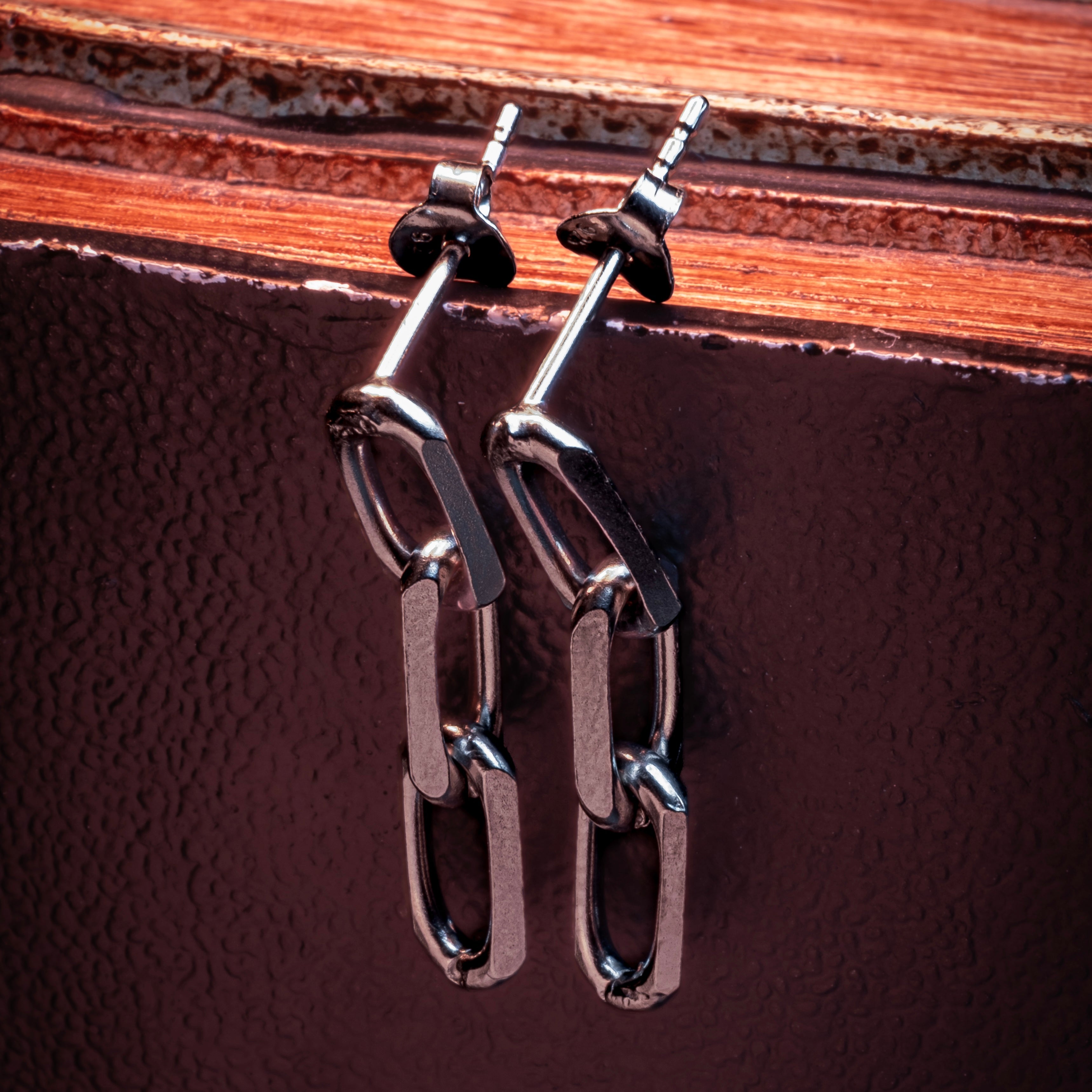 Forsa Chain Earrings in Silver